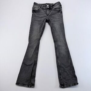 HM Girls Washed Gray Low Waist Bootcut Leg Stretch Jeans Size 14 US